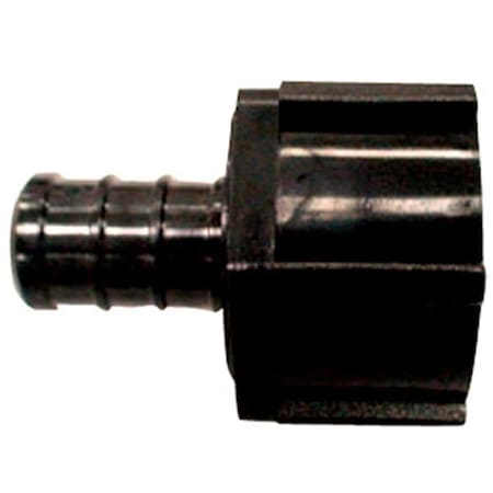 Elkhart 0.5 ft. x 0.5 ft. PEX Black Plastic Fresh Water Straight Fitting E6G-29873
